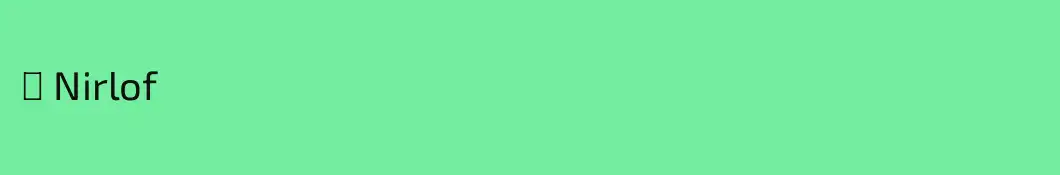⟡ Nirlof